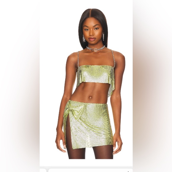 Lovers + Friends Tops - Lovers and Friends Silverlake Top in Pear Green